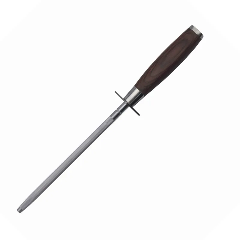 

Honghee Professional Classic Full Tang Pakka wood Handle Sharpener Hoing Rod