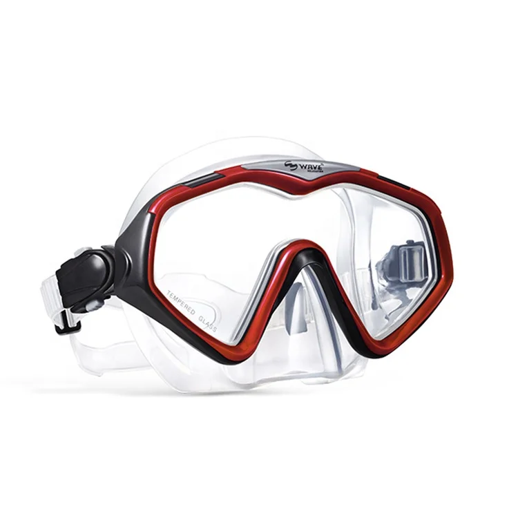

Hot Selling Sports Accessories Tempered Glasses Dive Scuba Swimming Diving Mask, Purple, blue, red