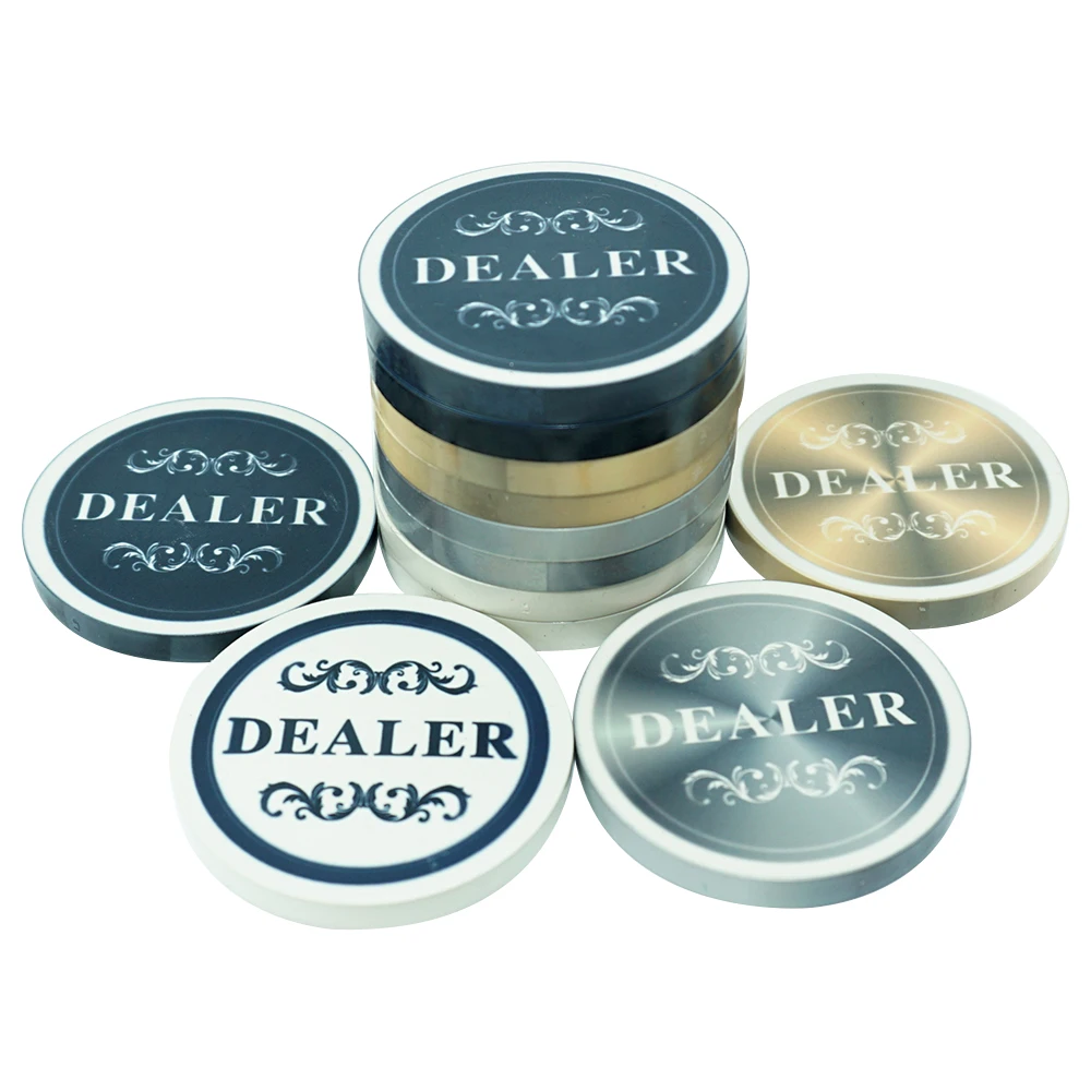 Casino Texas Hold'em Poker Accessories Customized Large Size Ceramic Dealer Card 48*5.5mm 26G Gambling Accessories