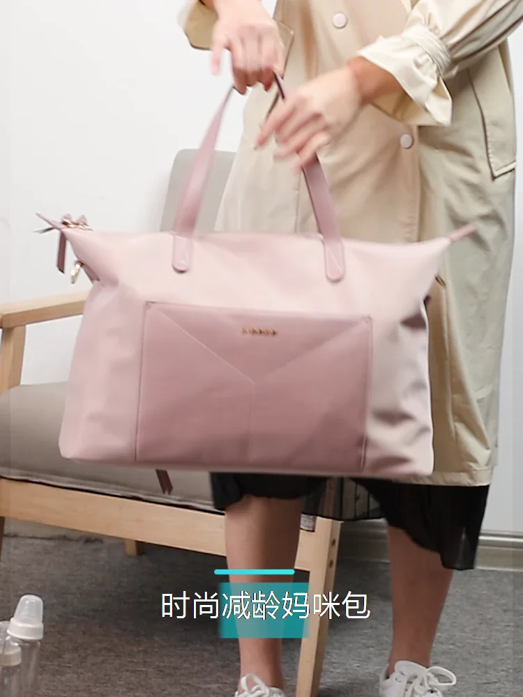 Gionar Designer Microfiber Leather With Waterproof Nylon Diaper Bags