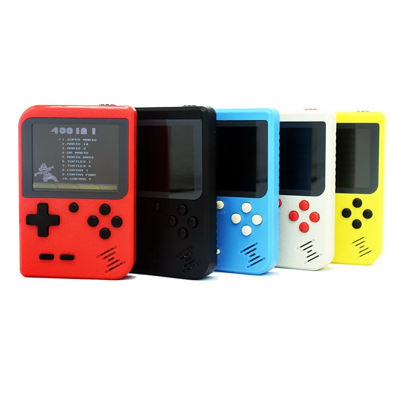 

New product classic mini game handheld and convenient video game console retro, Red, blue, green