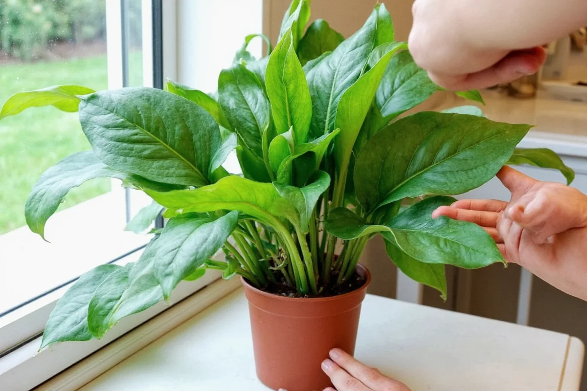 how to prune a peace lily plant