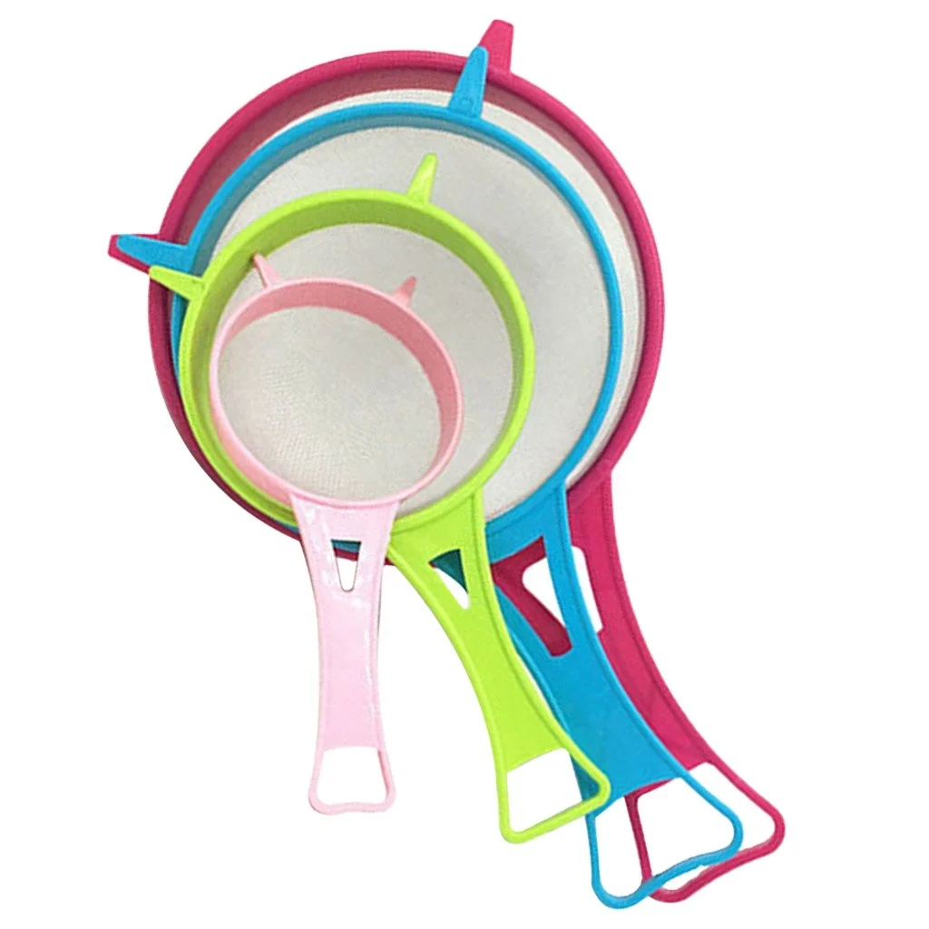 

YDM Mini Small Plastic Mesh Scoop Strainer Food Sieve Kitchen Basket Fried Food Fishing Oil Scoop Colander Strainer, Customized