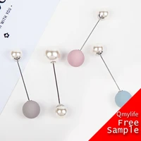 

Qmylife Double Imitation Pearl Brooches Pin Wedding Bridal Scarf Clip Lapel Pin Gift For Women Clothing Accessories