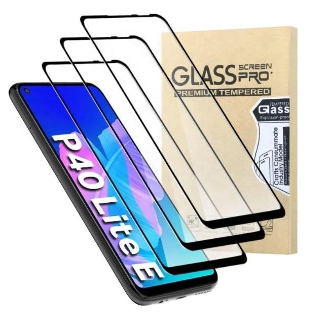 

2.5D 9H HD Silk screen Clear Scratch Resistant Tempered Glass Screen Protector For huawei p40 lite screen protector