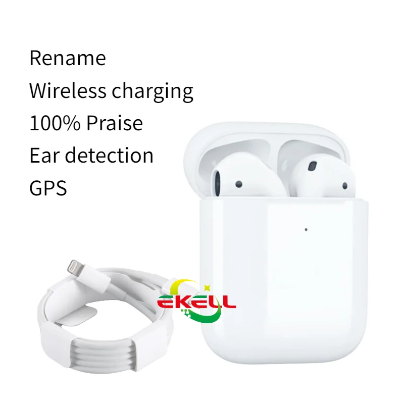 

Sales champion Air 2 earpods 2 auriculares fone de ouvido i12 kulaklik gen2 with noise cancelling TWS headset for mobile phone, White