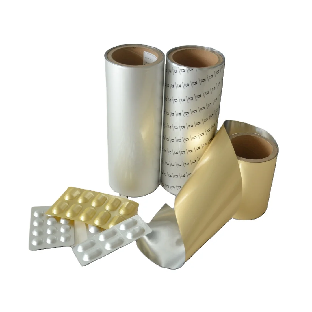 cold forming alu alu bottom foil with structure opa25/al45/pvc60