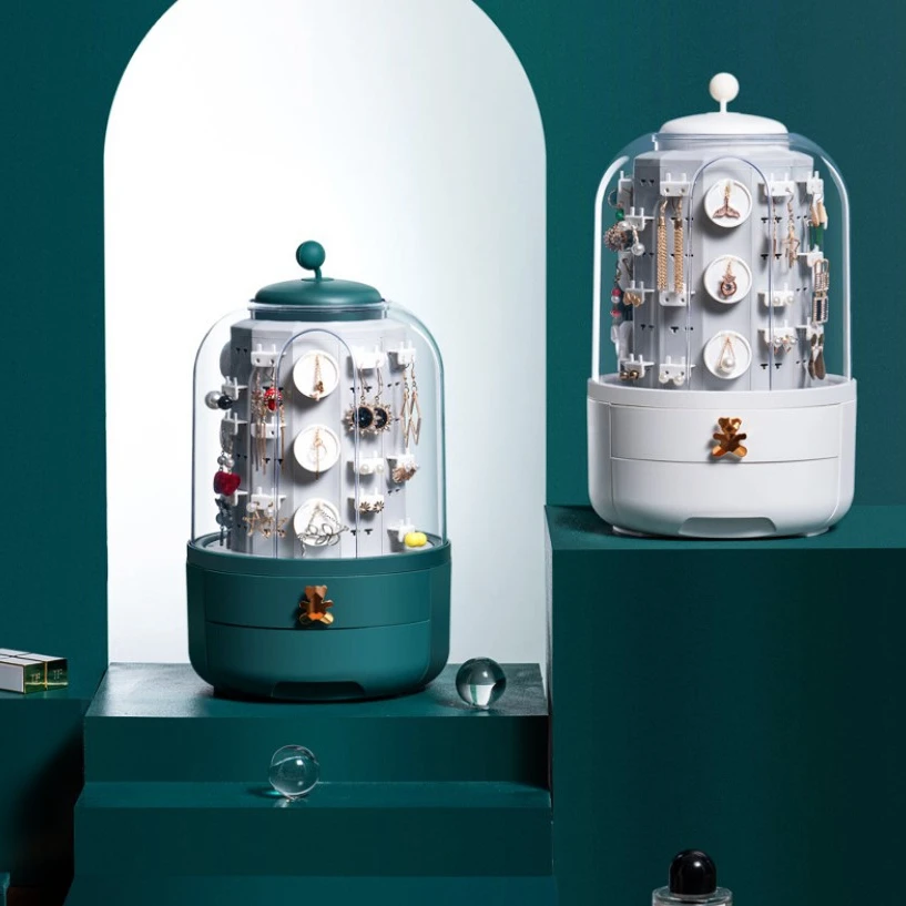 

classic design travel magic organizer jewelry case with two drawers, Optional