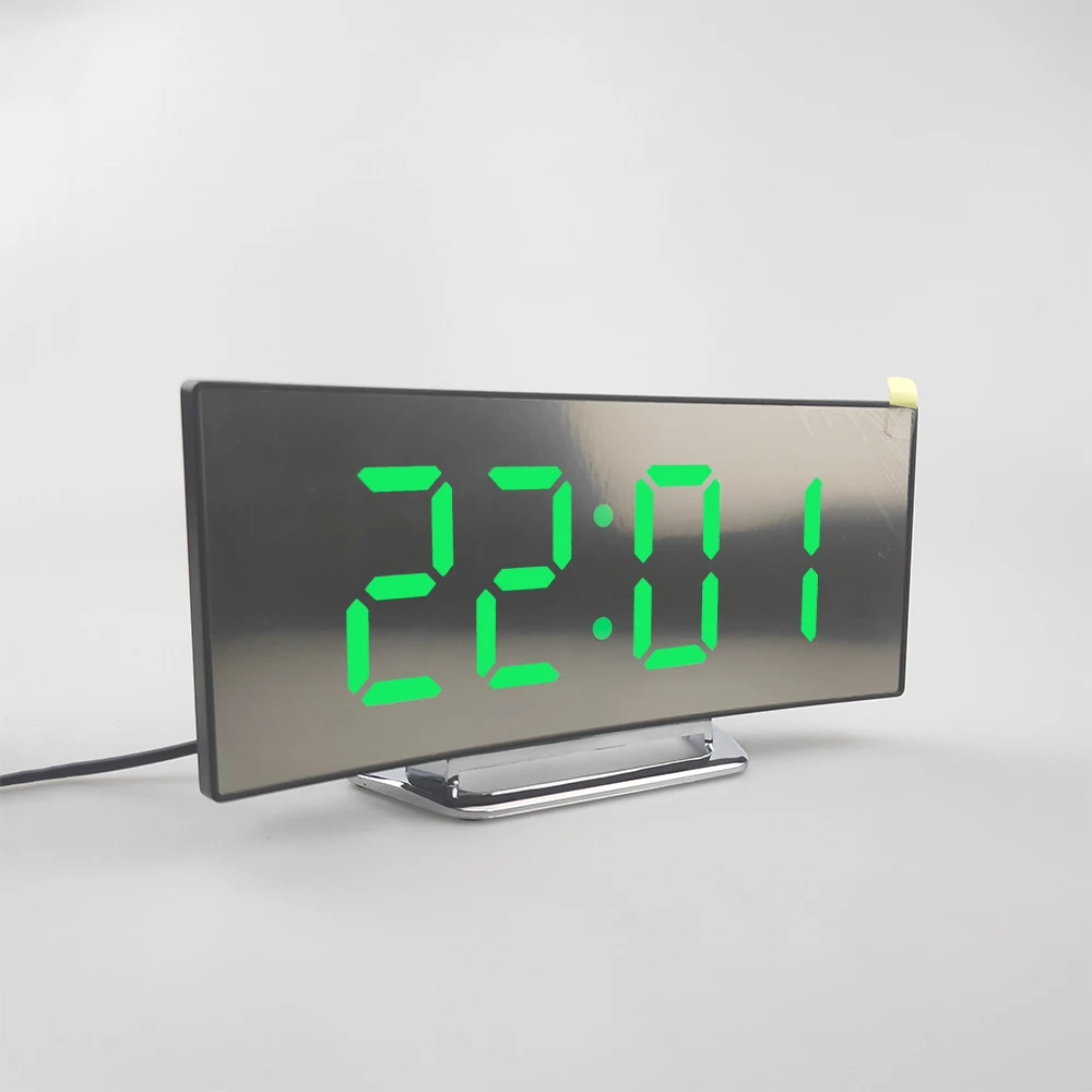 

Wholesale cheap home office universal LED digital display alarm clock Mirror clock large display digital clock