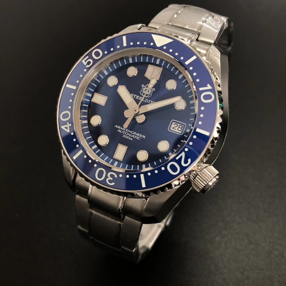 

SD1968 Factory Direct Sale Steeldive Brand 30ATM Waterproof NH35 Automatic Dive Watch with logo