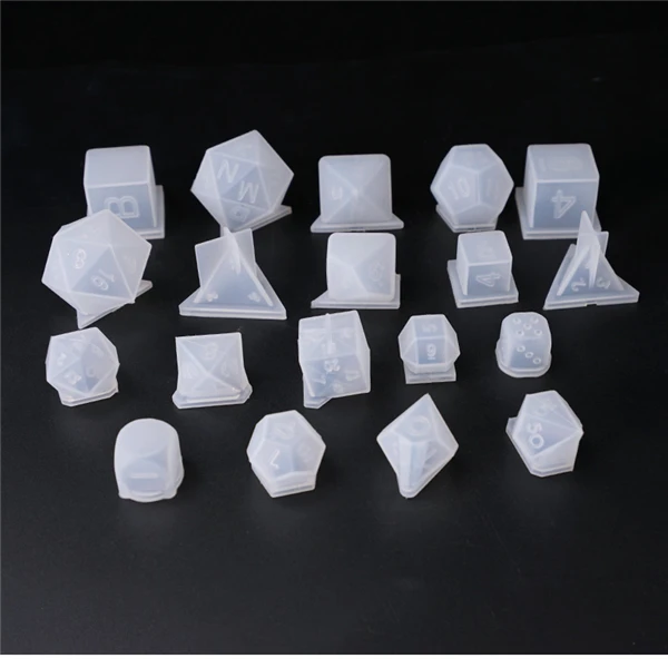 

DIY shaker mould 3d silicone dice mold for resin crafts making, Stock or customized