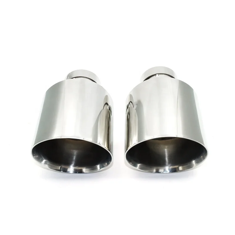 

SYPES Universal Exhaust Tip 304 Stainless Steel Muffler Tip Oblique Mouth Exhaust Pipe