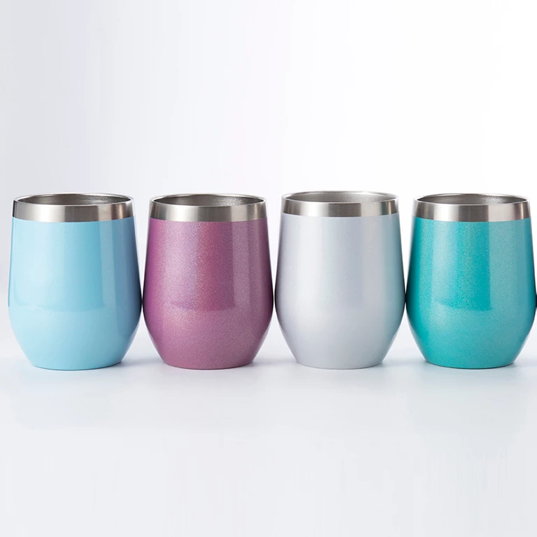 

Hot Sale 12oz double wall BPA free stainless steel vacuum insulated coffee mugs with push lid