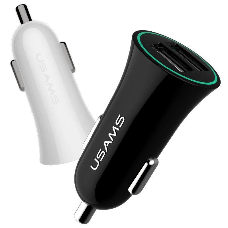 

USAMS US-CC013 metal smart mobile phone quick car charger socket