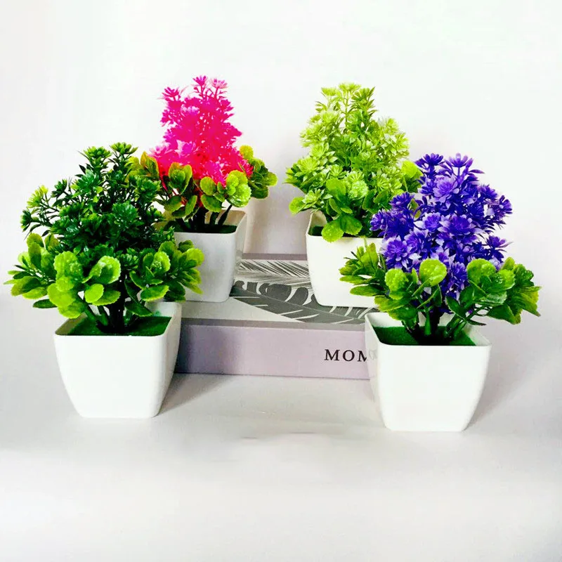 

2023 hot selling potted plants for living room home decoration artificial green plant ornaments artificial bonsai wholesale