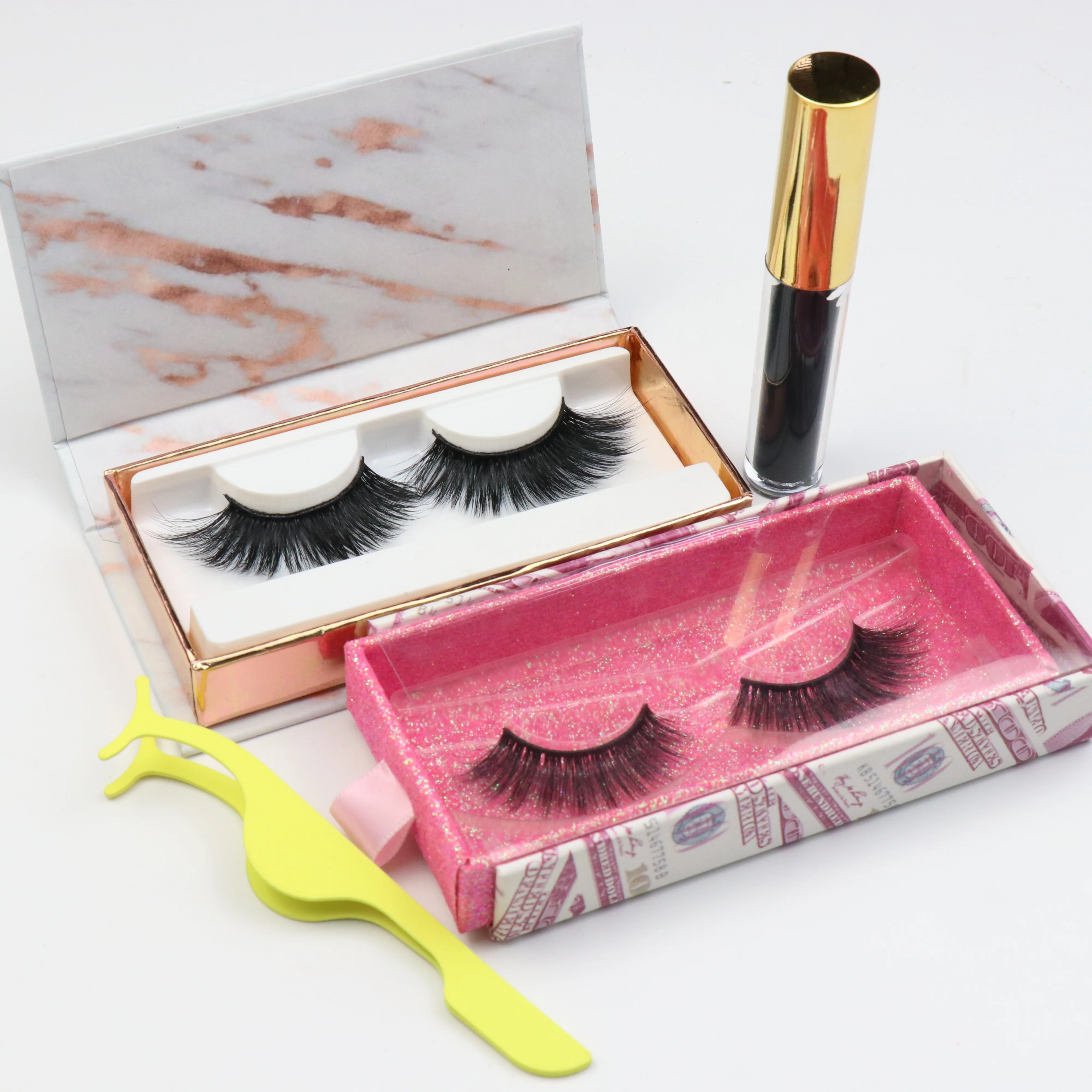 

Free Sample Wholesale Private Label 3D Mink Eyelash Vendor Dramatic 3D 4D 5D 6D 100% Siberian Mink Fur Strip Eyelashes