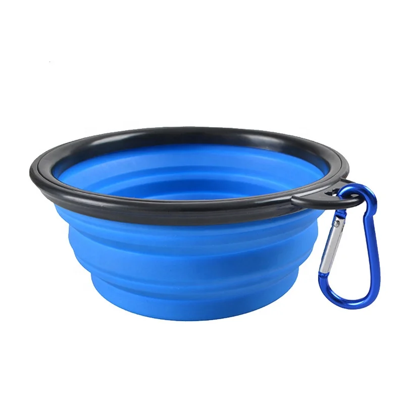 

Collapsible Silicone Travel Bowl Dog Puppy Portable Food Water Dish, More color