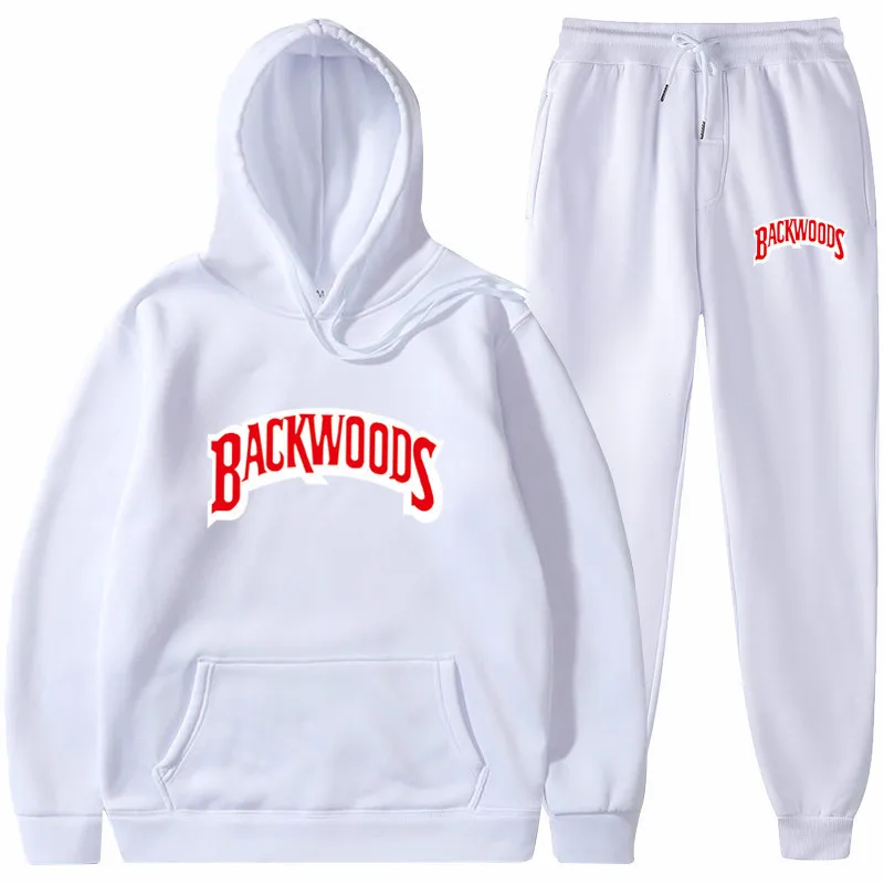 

2022 long sleeve two piece sweat pants set backwood crop top hoodie sets wholesale