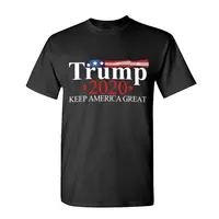 

Amazon Hot Selling New Cotton O-Neck Short-Sleeve Tee Shirts Trump 2020 Election Donald Trump Letter Printing T-Shirt