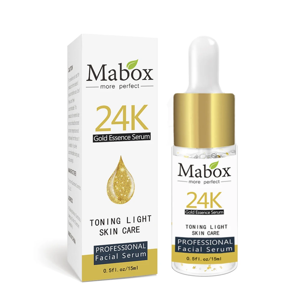 

Mabox 24K Gold Six Peptides Serum Face Cream Anti-Aging Wrinkle Whitening Moisturizing Acne Treatment Skin Care Essence