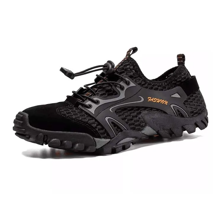 

With Box Rubber Sole Anti Slip Beach Water Shoes Outdoor Quick Drying Barefoot Swim Large Size Creek Water Shoes For Men, Grey, black, brown , khaki
