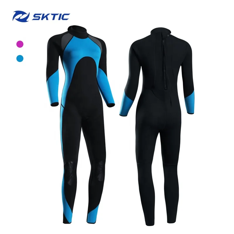 

SKTIC Suit Surfing Blue UPF 50 Full scuba Wet Suits Keep Warm Neoprene Snorkeling Fullbody Wetsuit Diving for Women