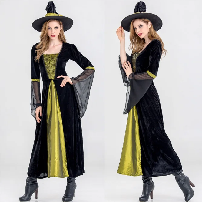 

AYP5008 Adult female dress masquerade nightclub bar stage show performance costume Halloween witch costume