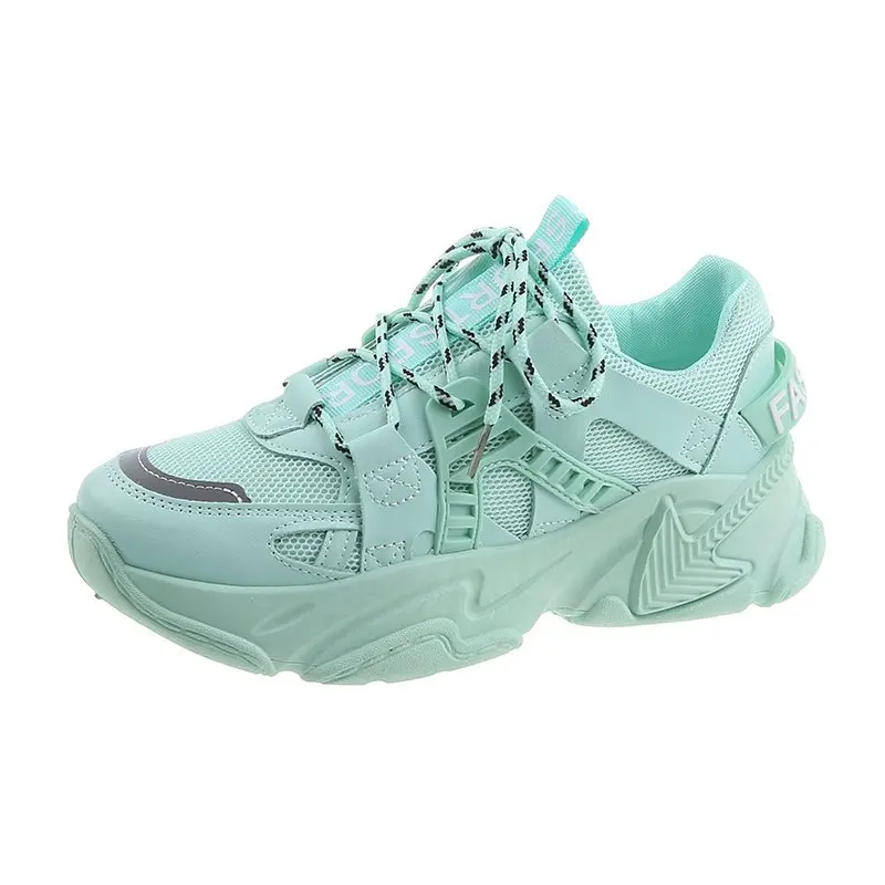 

Custom New Design Factory Wholesale Fashion Leisure Breathable Sport Shoes Woman And Girl Sneaker Shoes, White accept customized