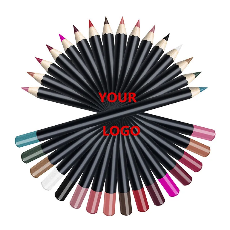 

21 Colors Matte Waterproof Lip Liner Pencil Long Lasting Lipstick Pen Lip liner Private Label Logo Creamy Lip Liner