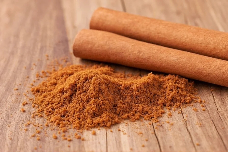 Close-up comparison of Ceylon cinnamon sticks versus Cassia cinnamon sticks showing their distinctive color and texture differences