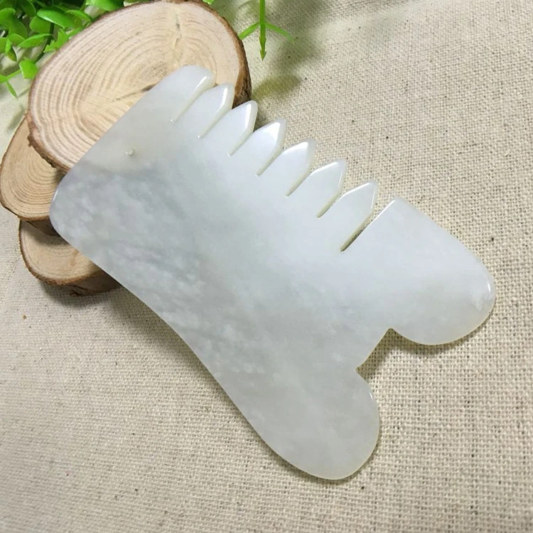 

Chinese supplier Green Jade Stone Hair Massage Comb Wholesale