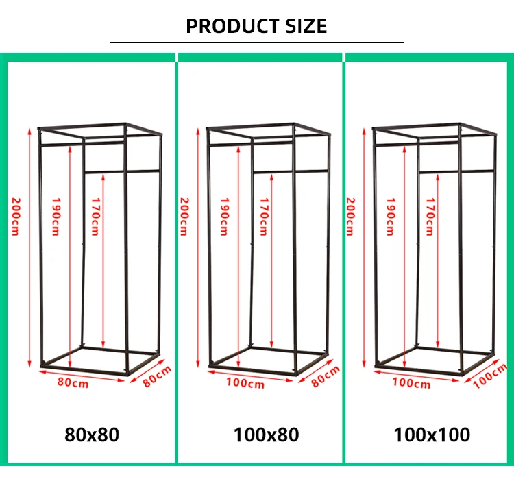 High Quality Modern Luxury Square Changing Room Metal Boutique Mobile