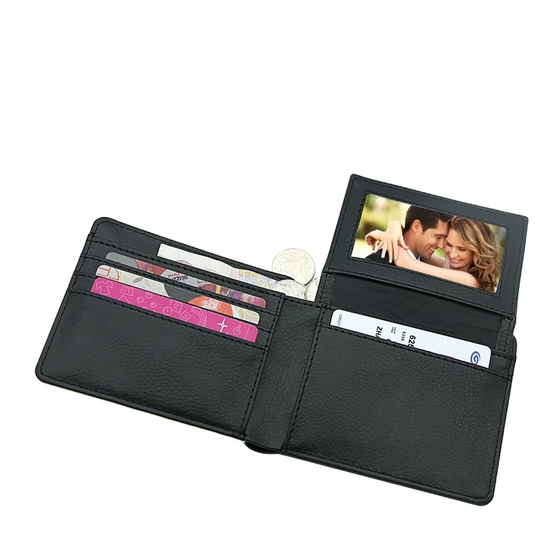

Blank Sublimation Print Men's Wallet, Custom Print Leather Wallet Men MEN-FT003