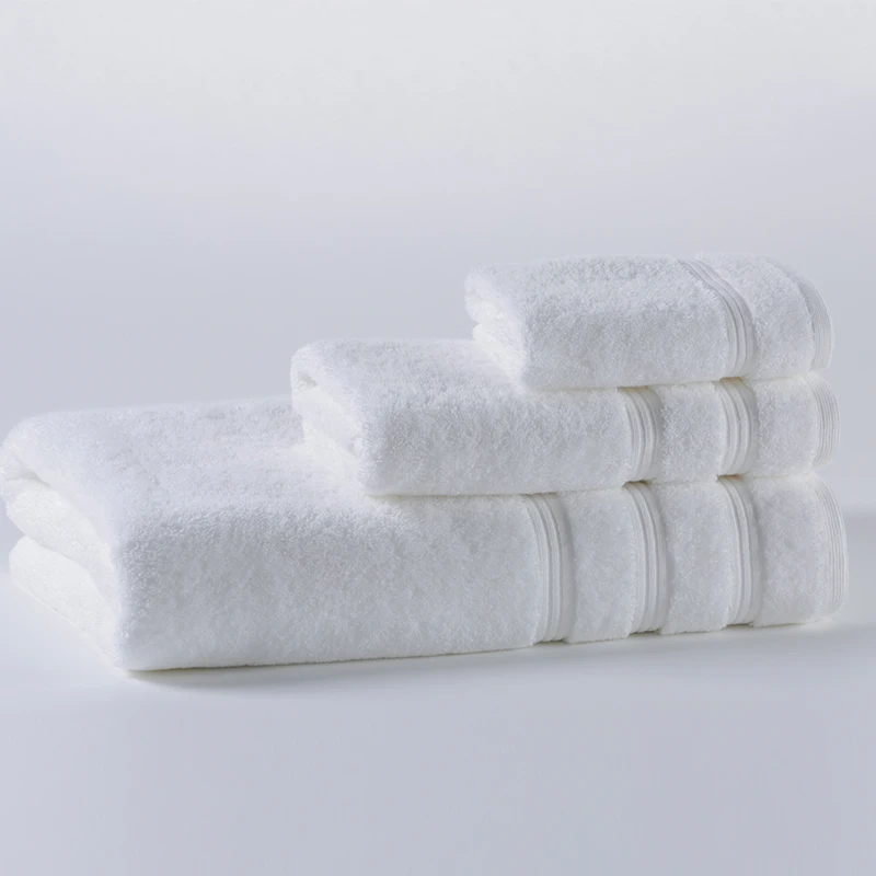 Balfour Embossed Logo Wholesale 100 Cotton Luxury Hotel Towel Sets
