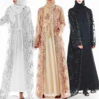 

Zakiyyah zk212 New Style dubai casual cardigan fashion abaya for girl 2019 sequin dress wholesale turkish woman caftan moroccan