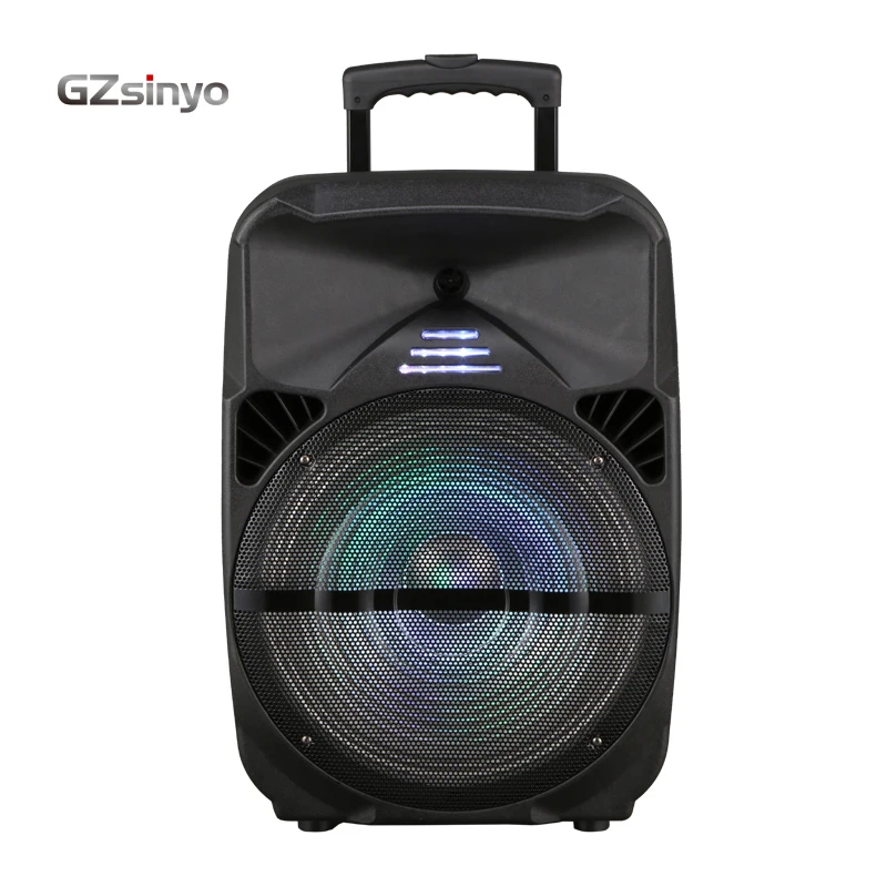

wholesale 15 inches speakers wireless subwoofer audio amplifier blue tooth speaker portable, Black