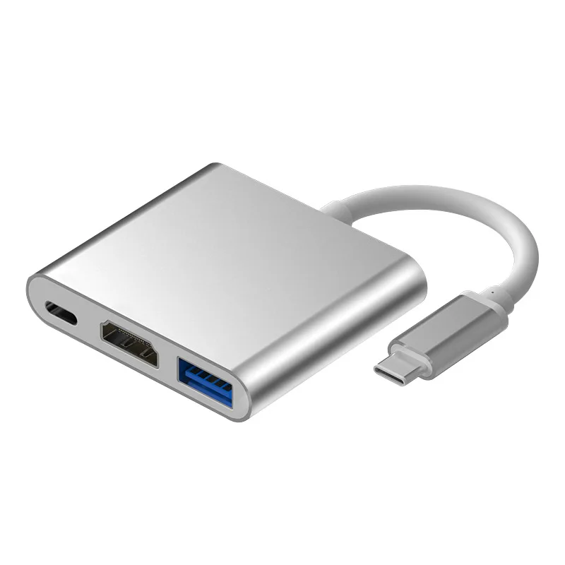 

3 IN 1 Hub to Multi HDMI Adapter Type C USB 3.1 Splitter for MacBook Pro Huawei Mate Laptop docking station, Oem