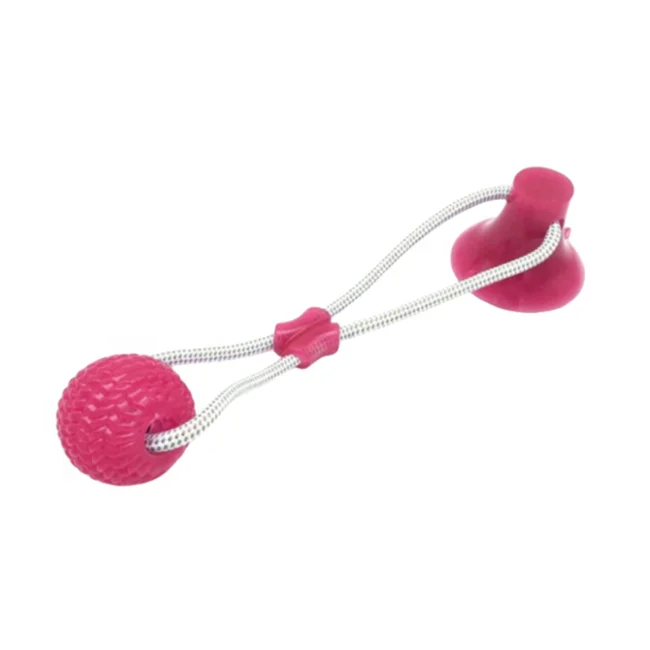 New Design Popular Suction Cup Pet Ball Toy Molar Teeth Cleaning Interactive Dog Toy