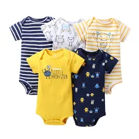 

Guangdong children short sleeve 5pcs/set baby wears sets newborn baby clothes
