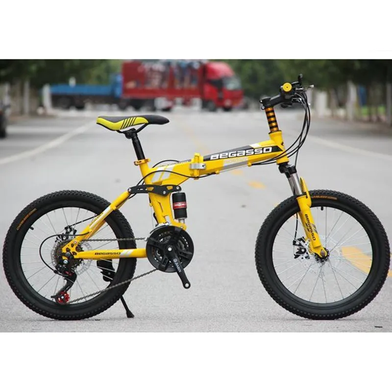 

2020 New Teenager 20inch 24inch 26inch Double Disc Brakes Adult Foldaing Mountain Bicycle, Red,yellow,blue,white, black