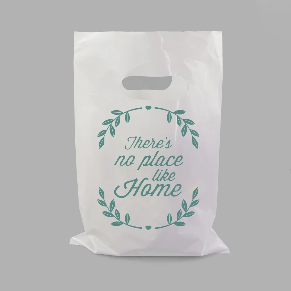 

wholesale custom packaging die cut handle plastic shopping bag, Cmyk, any color is available, only give pantone number or ai design
