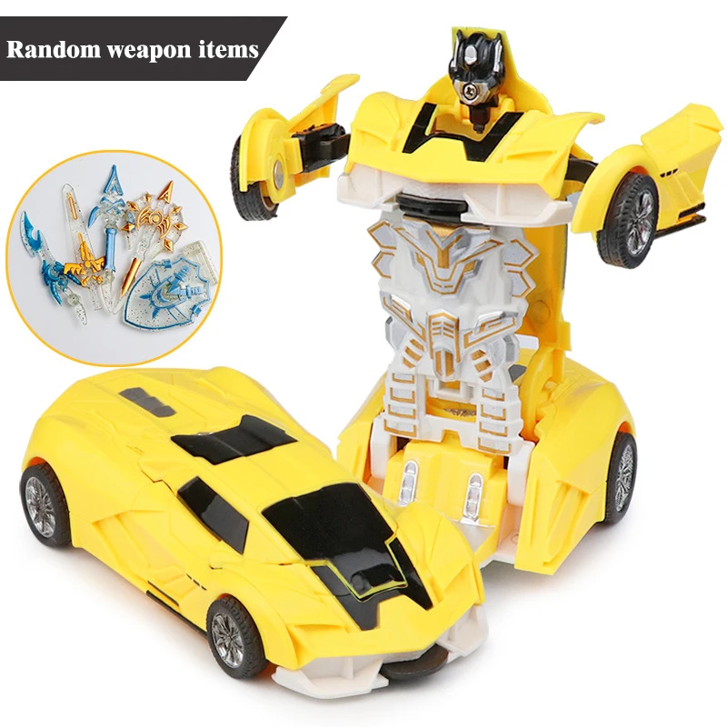 

Kid Toy One-key Deformation Car Toys Automatic Transforming Robot Plastic Model Car Toy