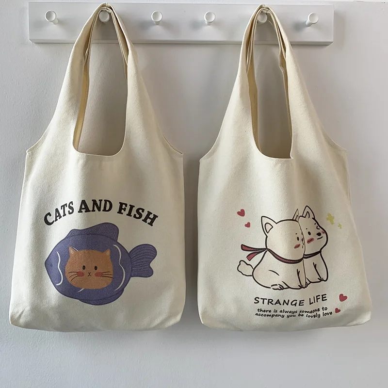 

2021 summer custom new handbag woman's single shoulder large capacity canvas bag wholesale, Customized color