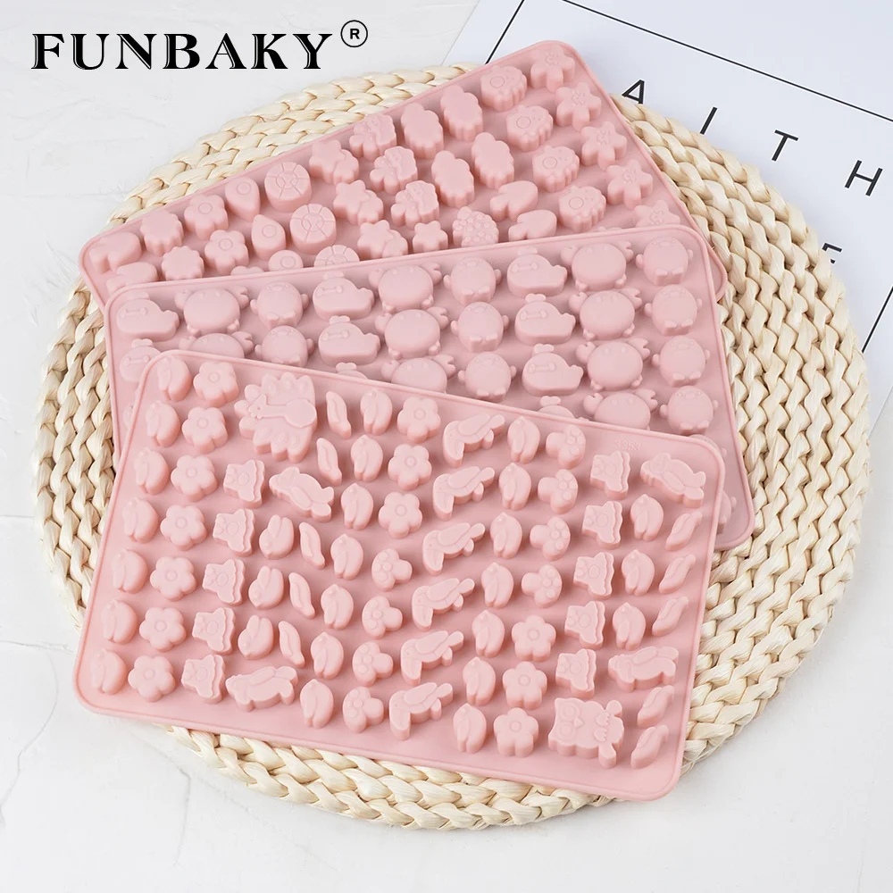 

FUNBAKY Nonstick candy mold silicone animal whale cloud gummy making soft sweets mould chocolate mold cake decorating kits, Customized color