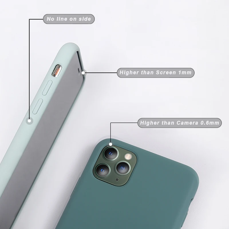 New 2020 Mobile Back Cover Silicone Phone Case For iPhone XR XS MAX Silicon Case Soft Rubber Shockproof For iPhone 11 Case.jpg