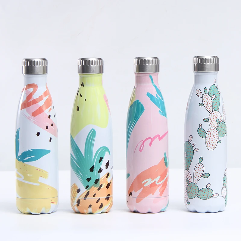 

TY coke bottle 350ml/500ml vacuum flask double wall stainless steel thermo vacuum flask 17oz sports water bottle vaccum cup, Customized color
