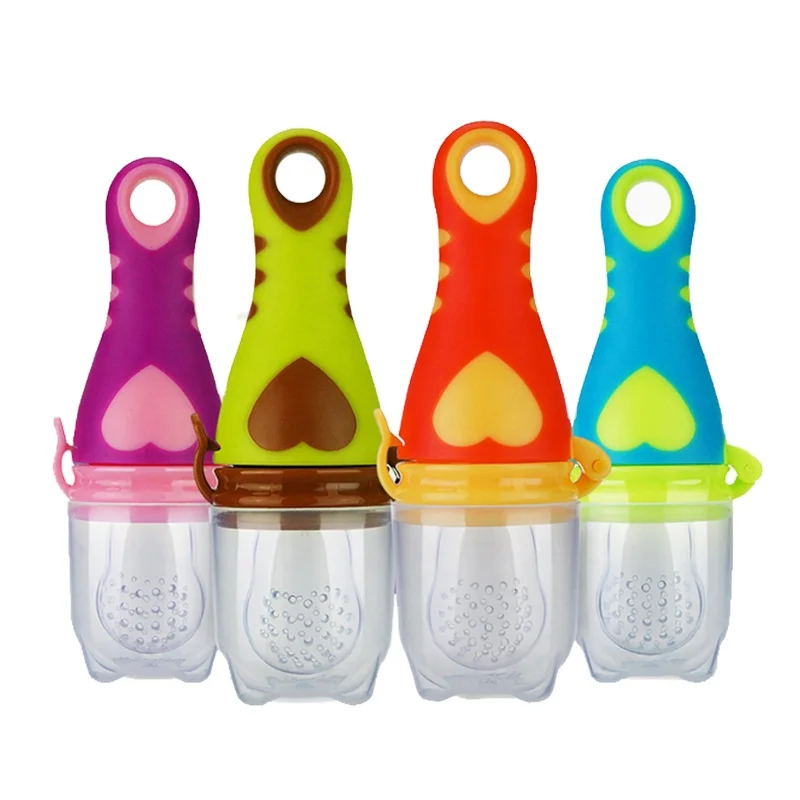 

BPA Free Baby Pacifier Feeder with 2 extra nipples for Infant, Blue,green,orange,purple