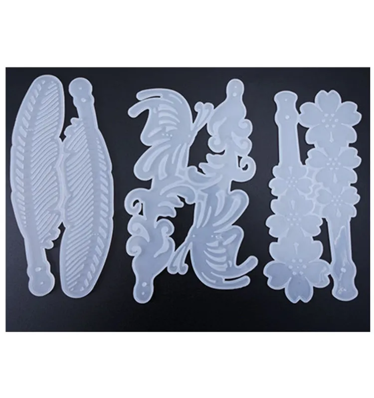 

Y2522 DIY Transparent Resin Flower Bookmark Mold Butterfly Bookmark Mold, White