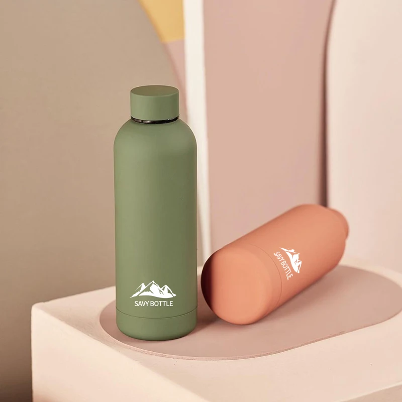 

Savy New Arrival Small Mouth Water Bottle Double Wall Flask Vacuum Thermos Gym Bottle Sports Stainless Steel Luxury Water Bottle, Customized color