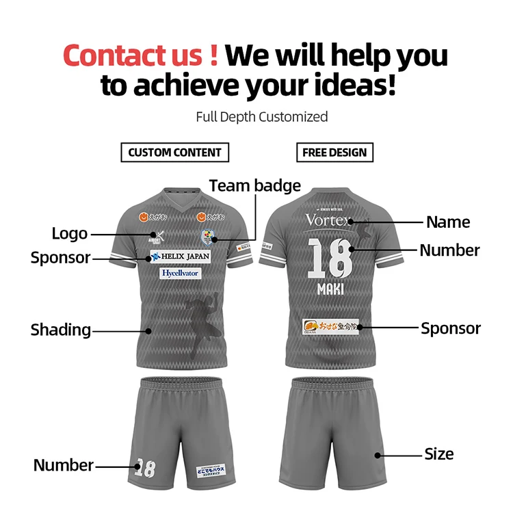 Customized High Quality Sublimation Soccer Jersey Uniform Men Soccer